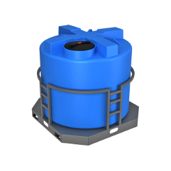 Емкость полиэтиленовая Т 2000 л, h=1505мм, d=1600мм в обрешетке