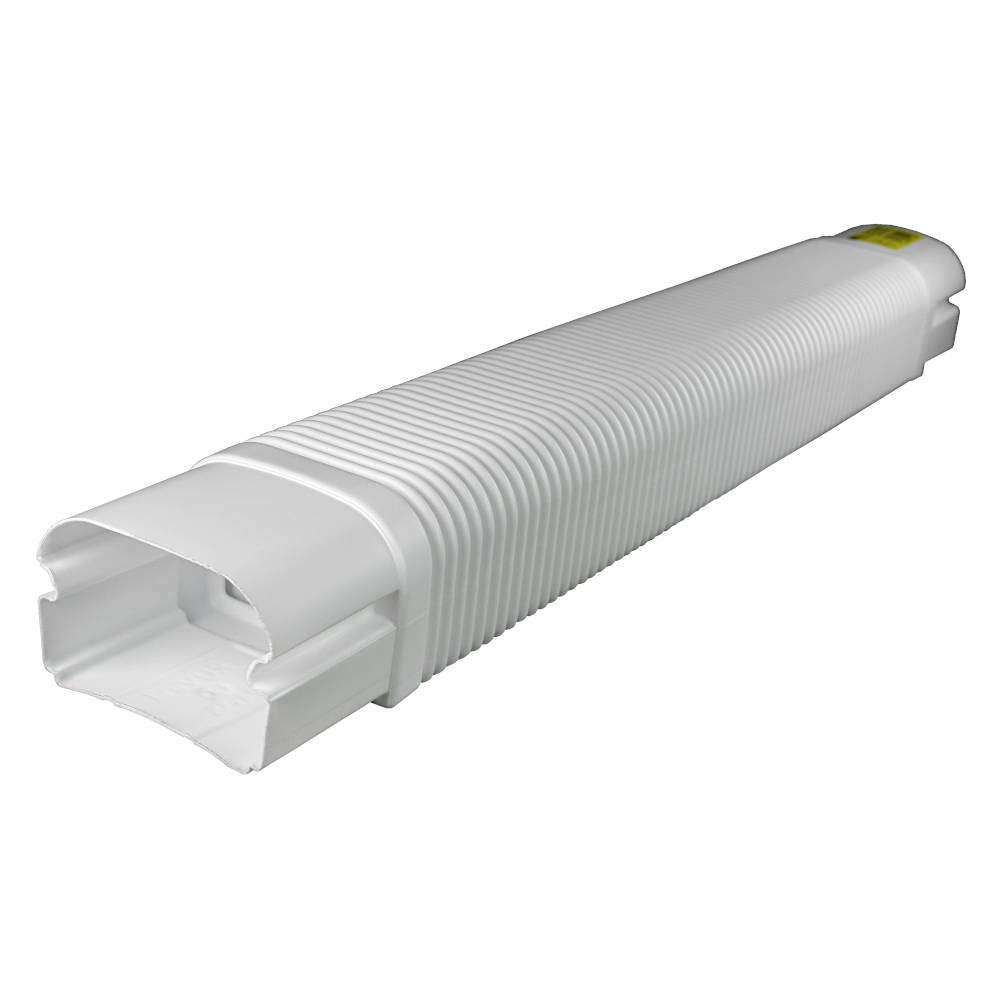 Поворот гибкий гофрированный для РКК-74х55 БЕЛЫЙ